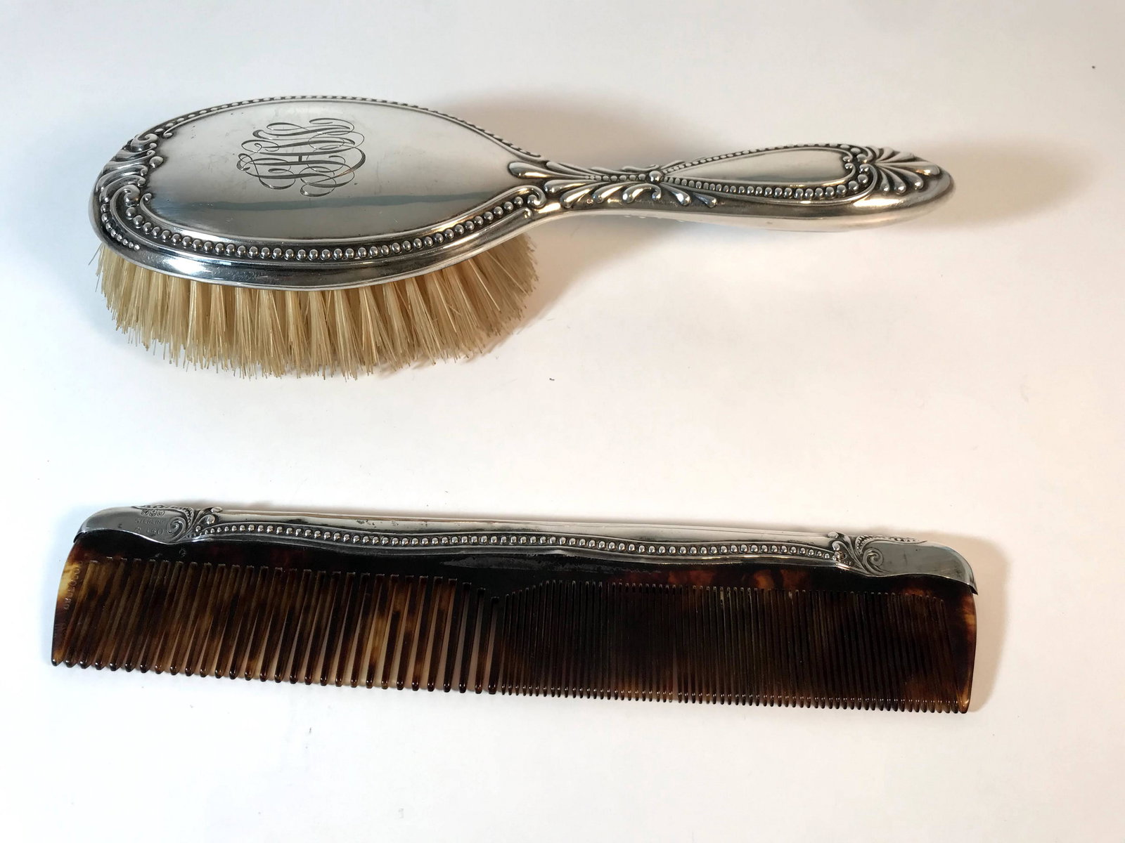Sterling Silver Comb And Brush Set (1 of 6)