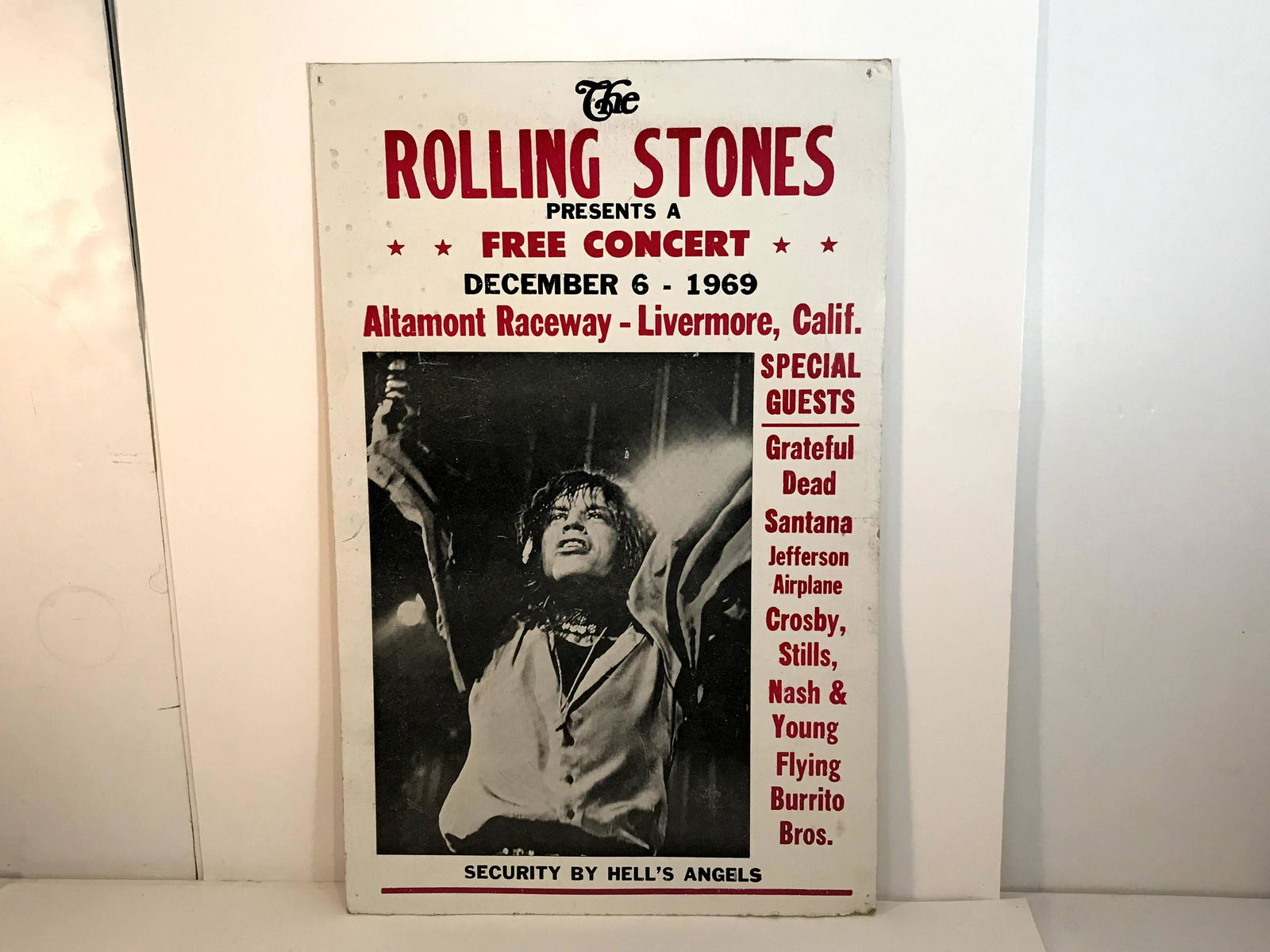 The Rolling Stones Concert Poster 1969 Grateful Dead (1 of 6)