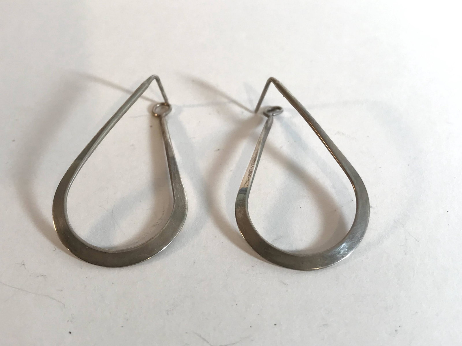 Vintage Sterling silver loop Earrings (1 of 5)