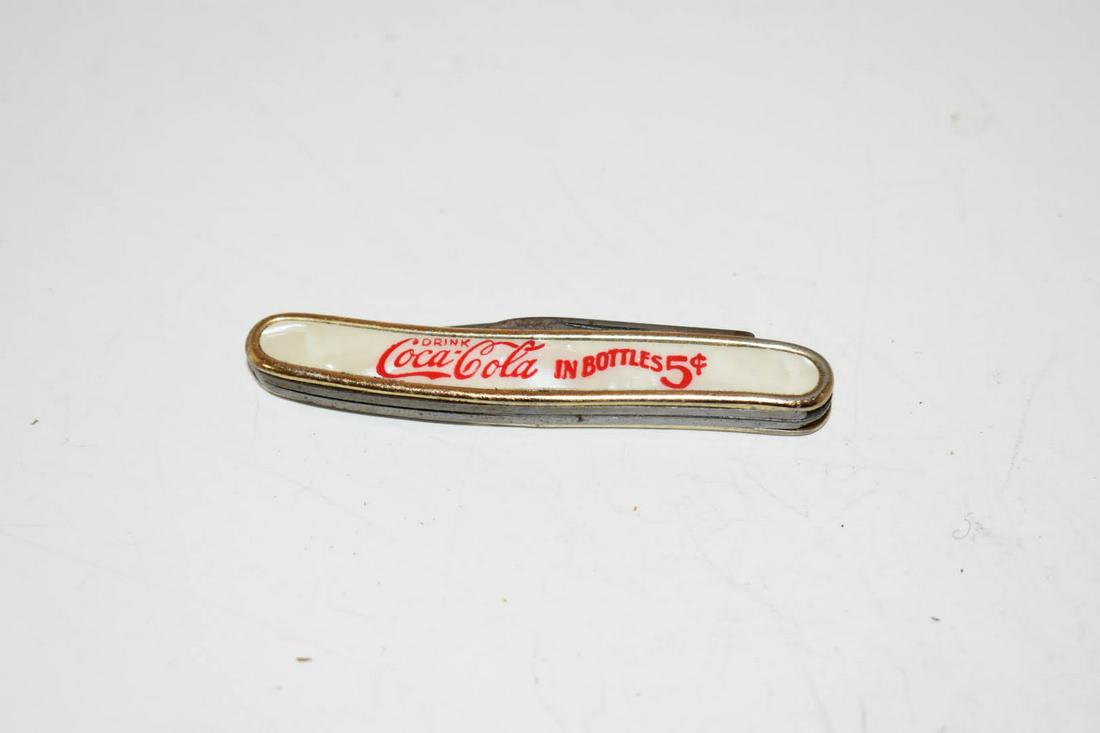 Old Vintage Coca Cola Knife 2 bladed knife Colonial (1 of 3)
