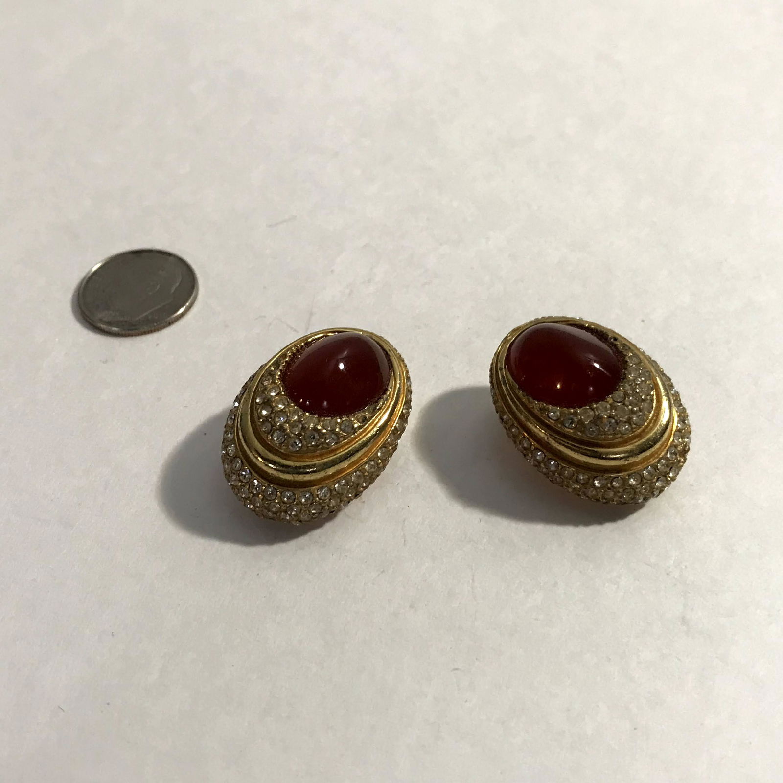 1980s Glam CINER Moghul Large Ruby Cabochons Blinding (1 of 4)