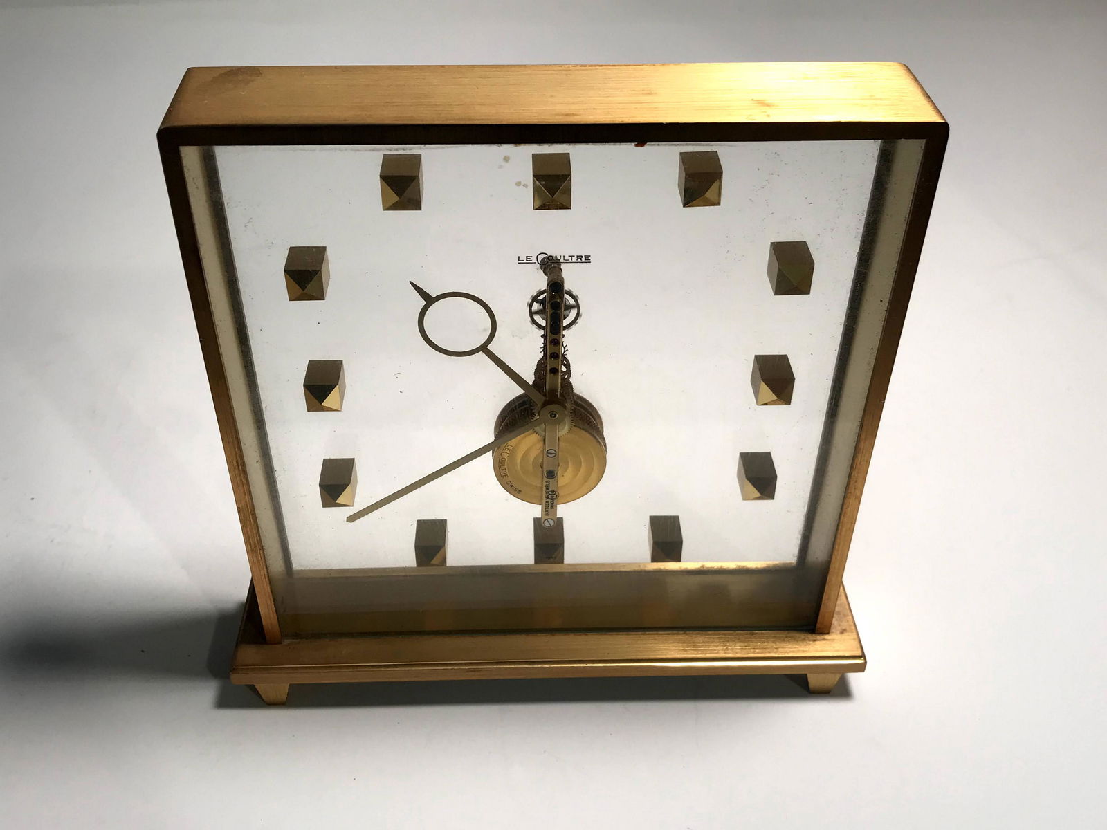 Rare LeCoultre #354 16J In-Line Square 8 Day Skeleton (1 of 5)