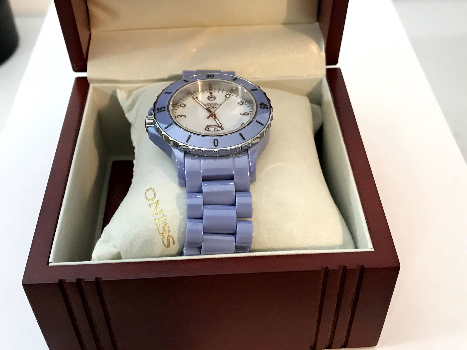 Oniss Paris crystal Accented Hi tech blue Ceramic brown (1 of 5)