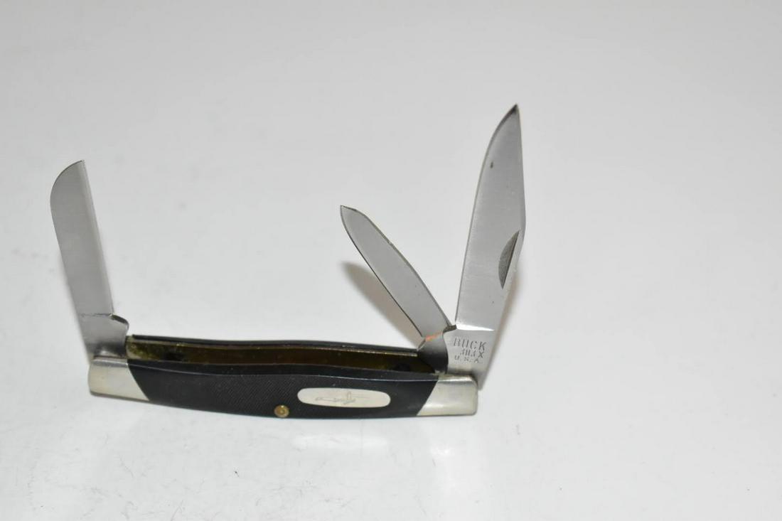 Buck Knives 303 Pocket Knife 3 Plain Edge Blades Cadet (1 of 3)