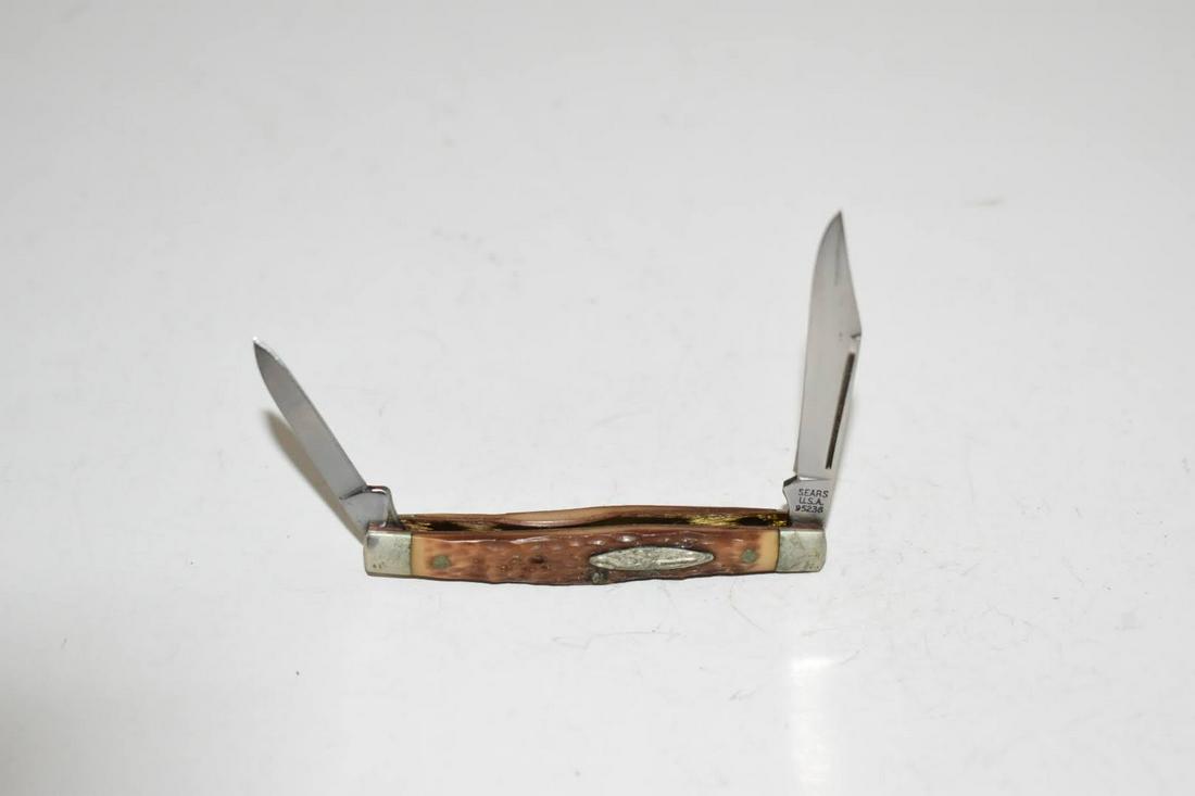 Vintage Sears POCKET KNIFE 95236 2 Blade USA Before (1 of 3)