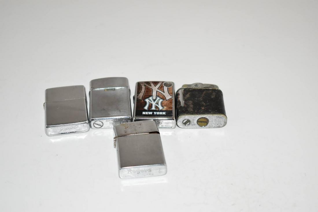 Lot of Five LIGHTERS, Rogers, zippo, sarome, zippo,: Lot of Five LIGHTERS, Rogers, zippo, sarome, zippo, ronson Please view all photos as they are part of the description and condition of this Item, Feel free to contact me with questions or picture requ