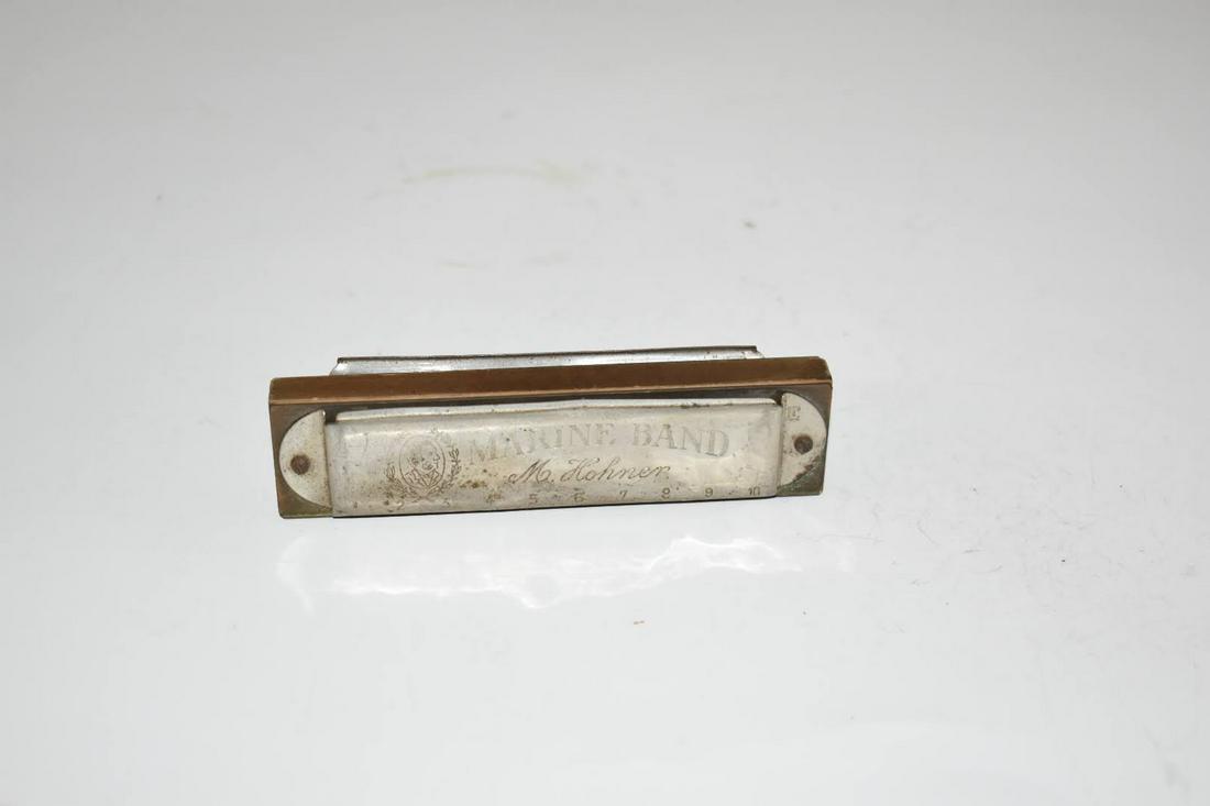 Vintage M. Hohner Marine Band Harmonica aged (1 of 3)