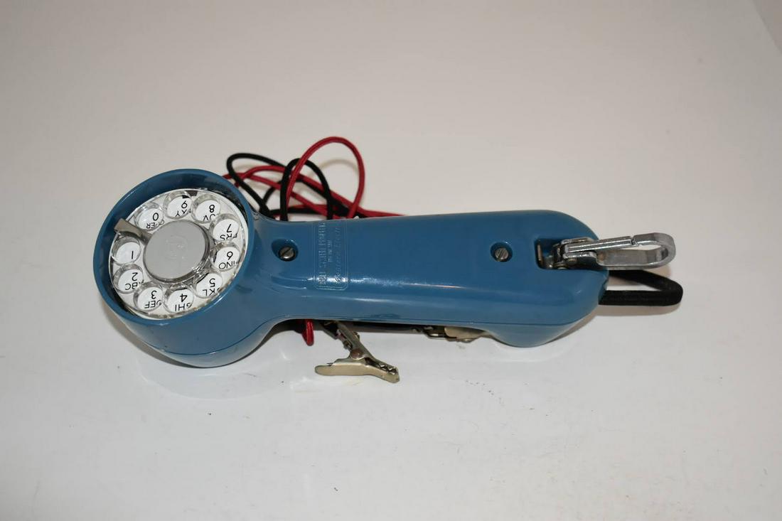 Bell System Western Electric Blue Rotary Phone Line (1 of 3)