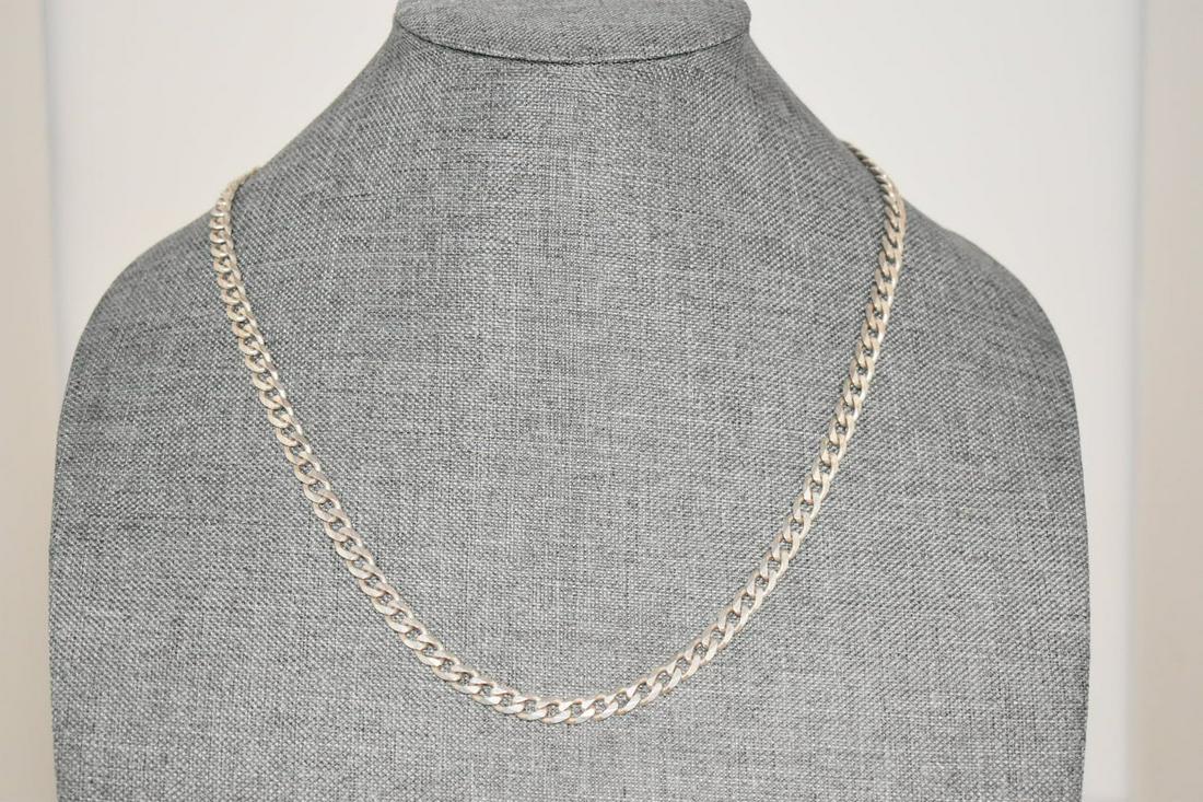 Vintage Sterling Silver Thick chain necklace 22" 44 (1 of 4)