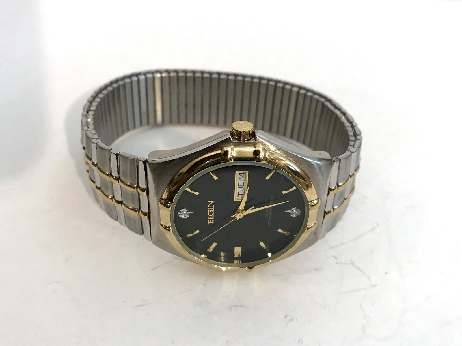 Mens Elgin DIAMOND Watch- Dress Watch (1 of 5)