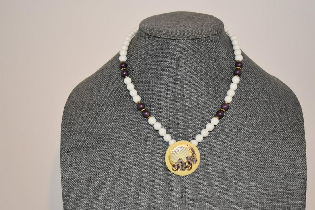 Vintage Japan Ceramic Necklace 18" (1 of 4)