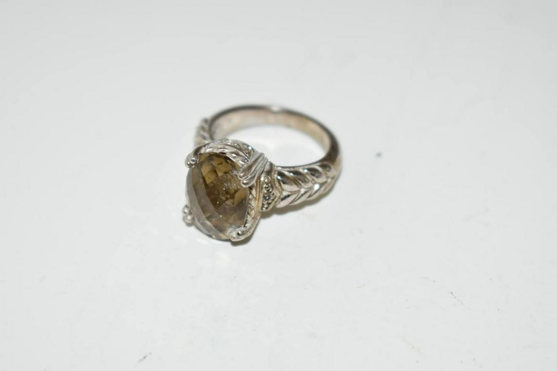 Vintage Sterling Silver Rhinestone Ring 7. (1 of 3)