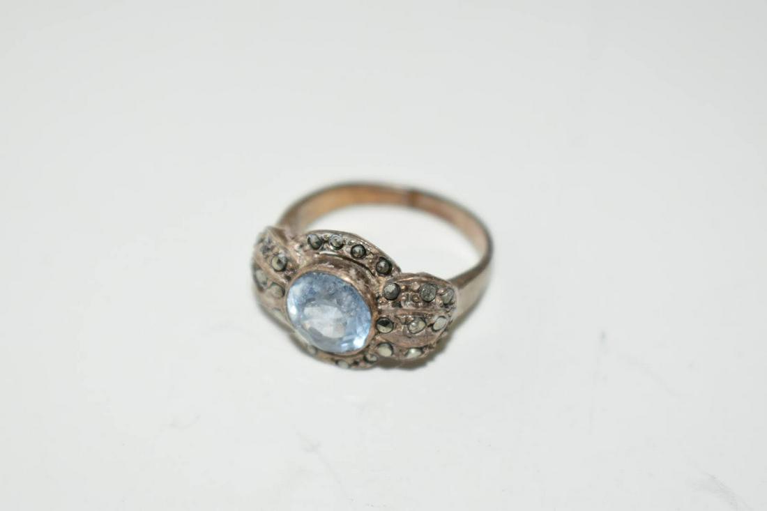 Vintage Sterling Silver Marcasite Rhineston Ring 7: Vintage Sterling Silver Marcasite Rhineston Ring 7Please view all photos as they are part of the description and condition of this Item, Feel free to contact me with questions or picture requests! Use