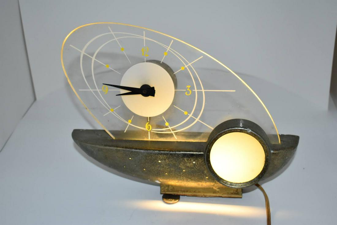 Vintage Schaefer Beer Atomic Clock Sailboat Lighted Works (1 of 6)