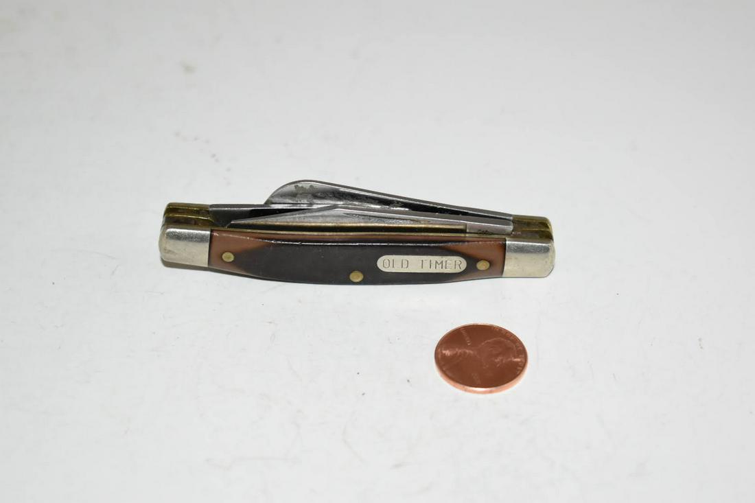 Vintage Schrade Old Timer USA 340T Folding Pocket Knife (1 of 3)
