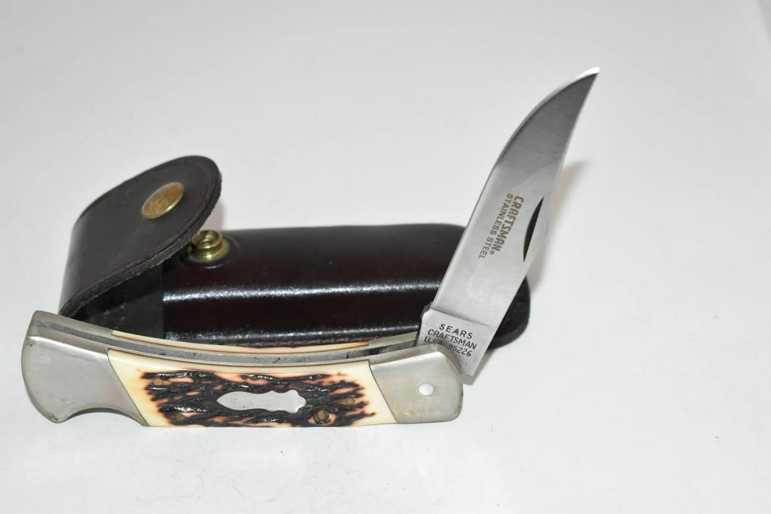 Vintage Sears Craftsman USA 95226 Large Lockback Knife (1 of 3)