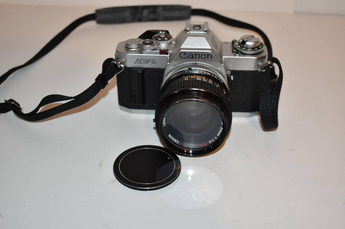Vintage Canon AV-1 Camera & Lens FD 50mm 1:1.4 S.S.C. (1 of 5)