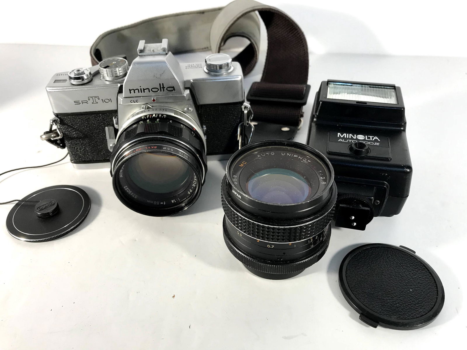 Minolta SRT101 CLC, 35mm SLR Film Camera w/ Rokkor 58mm (1 of 4)