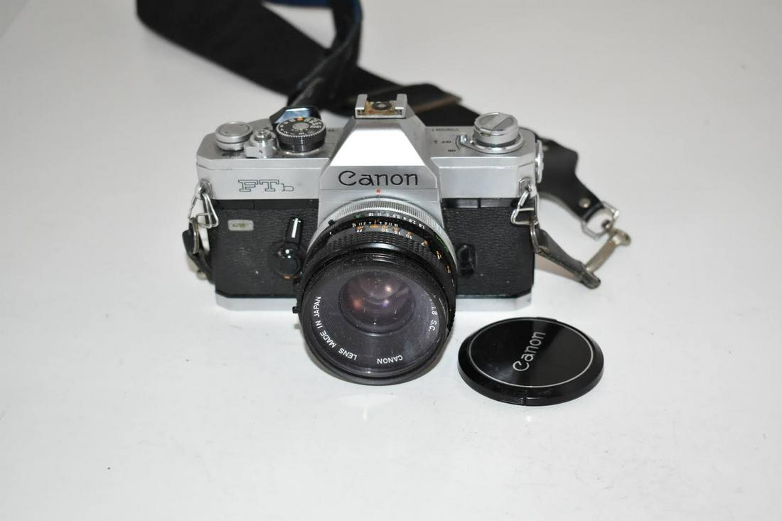 Canon FTb QL 35mm SLR Film Camera with 50mm F/1.8 Prime (1 of 4)