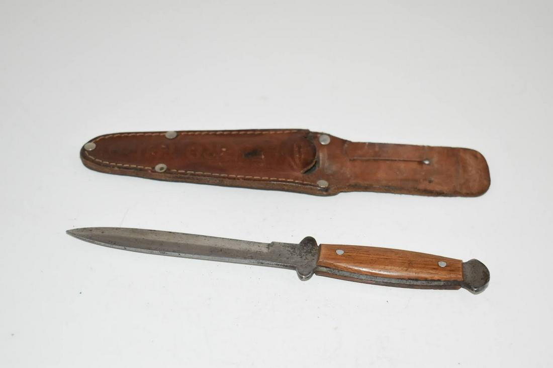 Vintage Pro Thro Knife Edgemark Brand Solingen Germany 415 w/ original sheath (1 of 3)