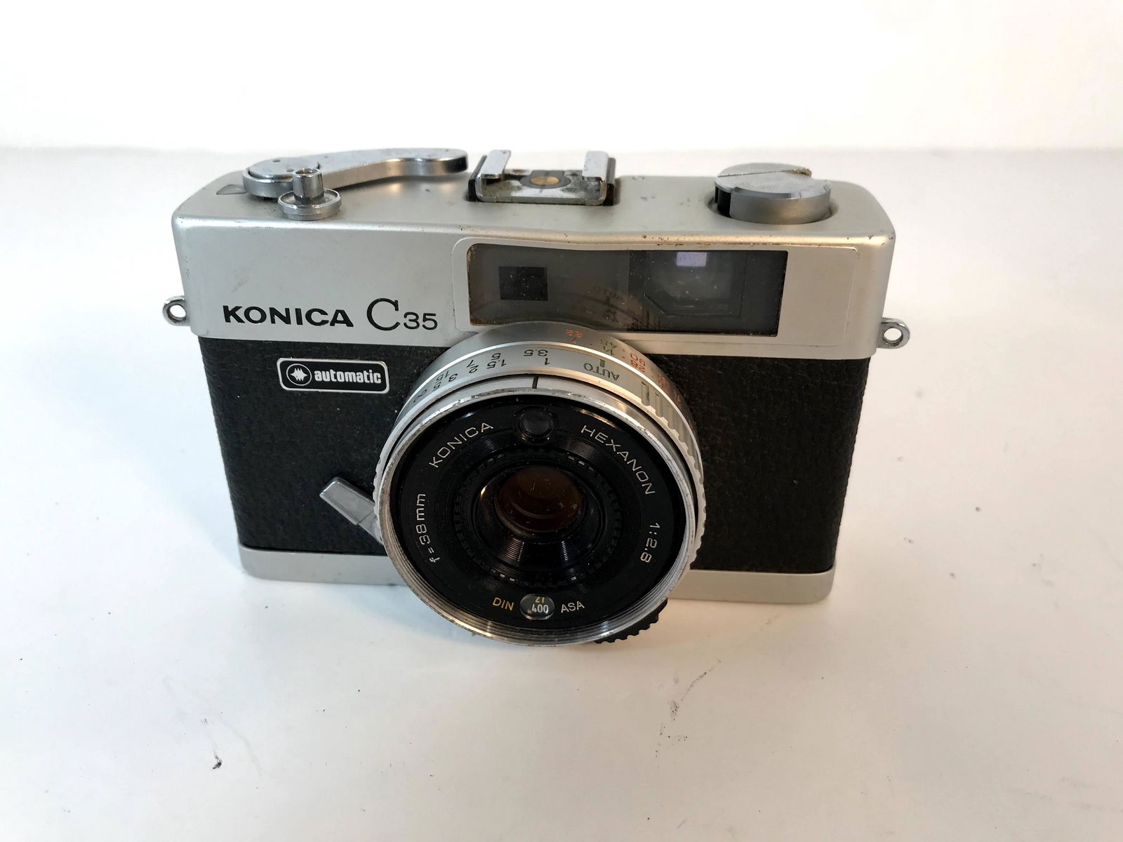 Konica C35 35mm Rangefinder Film Camera 38mm Hexanon (1 of 6)