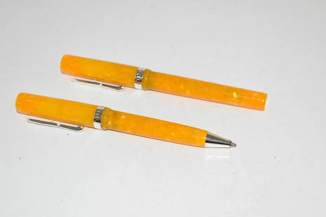 Lot Of 2 Conklin Glider Endura Yellow Resin Rollerball PENS Nice!!!: Lot Of 2 Conklin Glider Endura Yellow Resin Rollerball PENS Nice!!! Please view all photos as they are part of the description and condition of this Item, Feel free to contact me with questions or