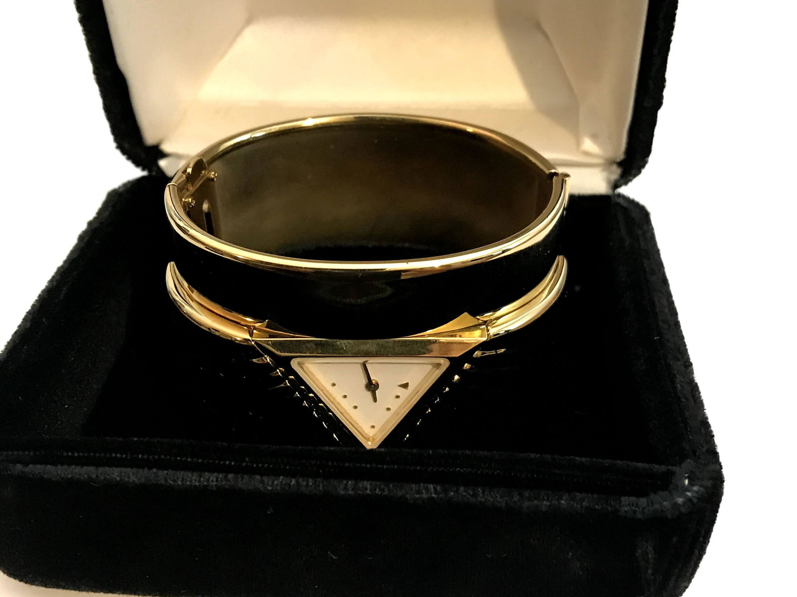 Vintage Franklin Mint Ladies Pyramid Cuff Watch & Box (1 of 6)