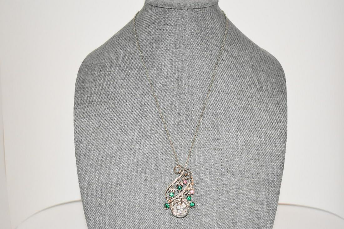Vintage Mercury Dime Pendant Necklace 24" (1 of 3)