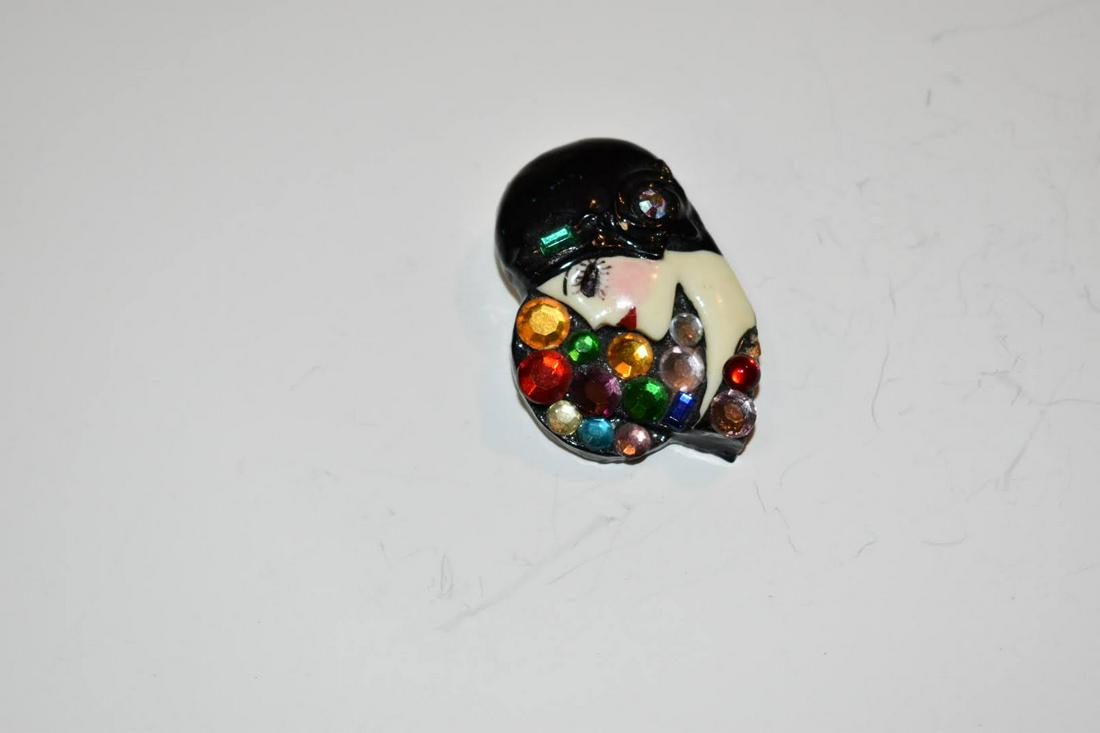 Vintage Lady Art Deco Brooch Pin (1 of 4)