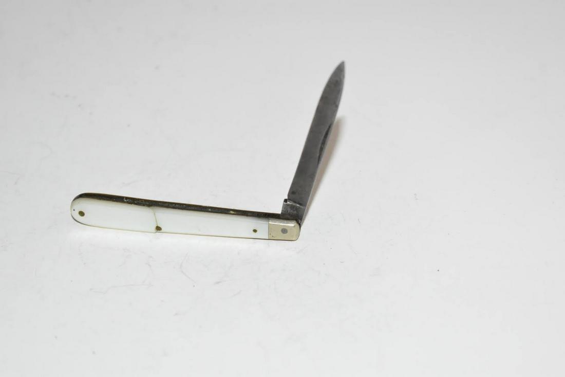 Solingen MOP Folding Pocket Knife 5" open crack on both (1 of 3)