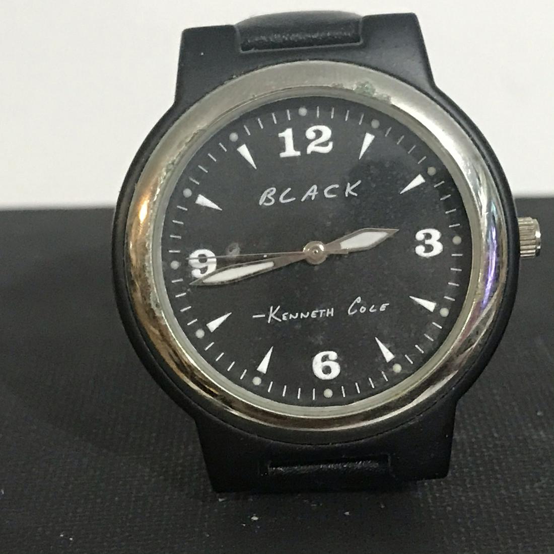 Kenneth Cole NY Men's Black Watch 93800 Works (1 of 4)