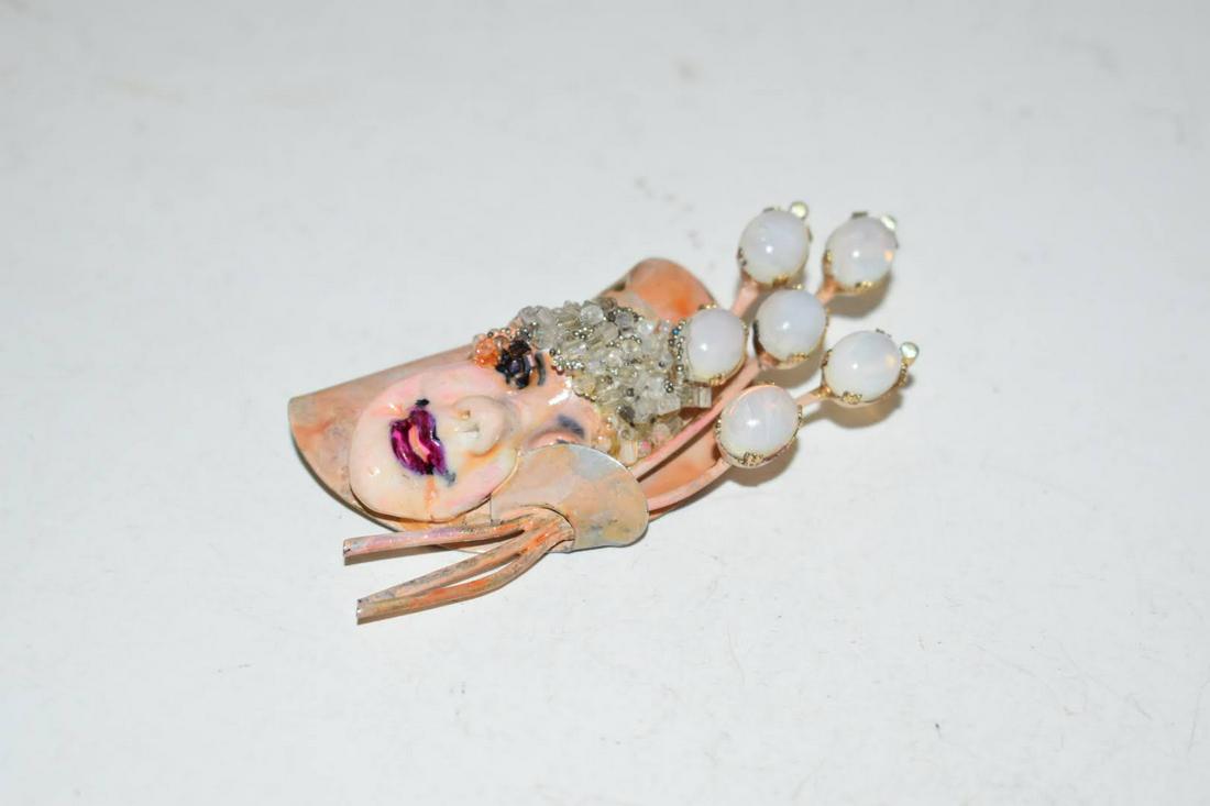 Vintage Signed Coro Sterling Craft Bouquet Moonstone: Vintage Signed Coro Sterling Craft Bouquet Moonstone Please view all photos as they are part of the description and condition of this Item, Feel free to contact me with questions or picture requests!