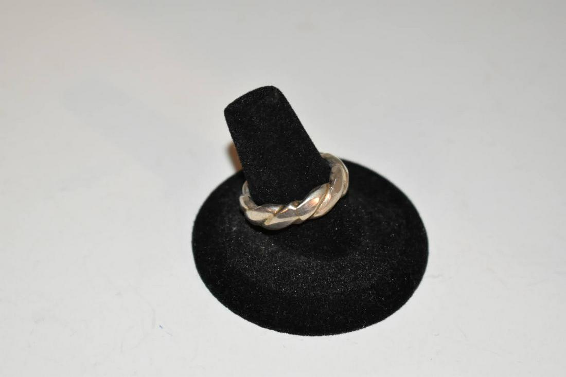 VTG Sterling Silver - MEXICO Braided Rope Band Ring 8.4 (1 of 4)