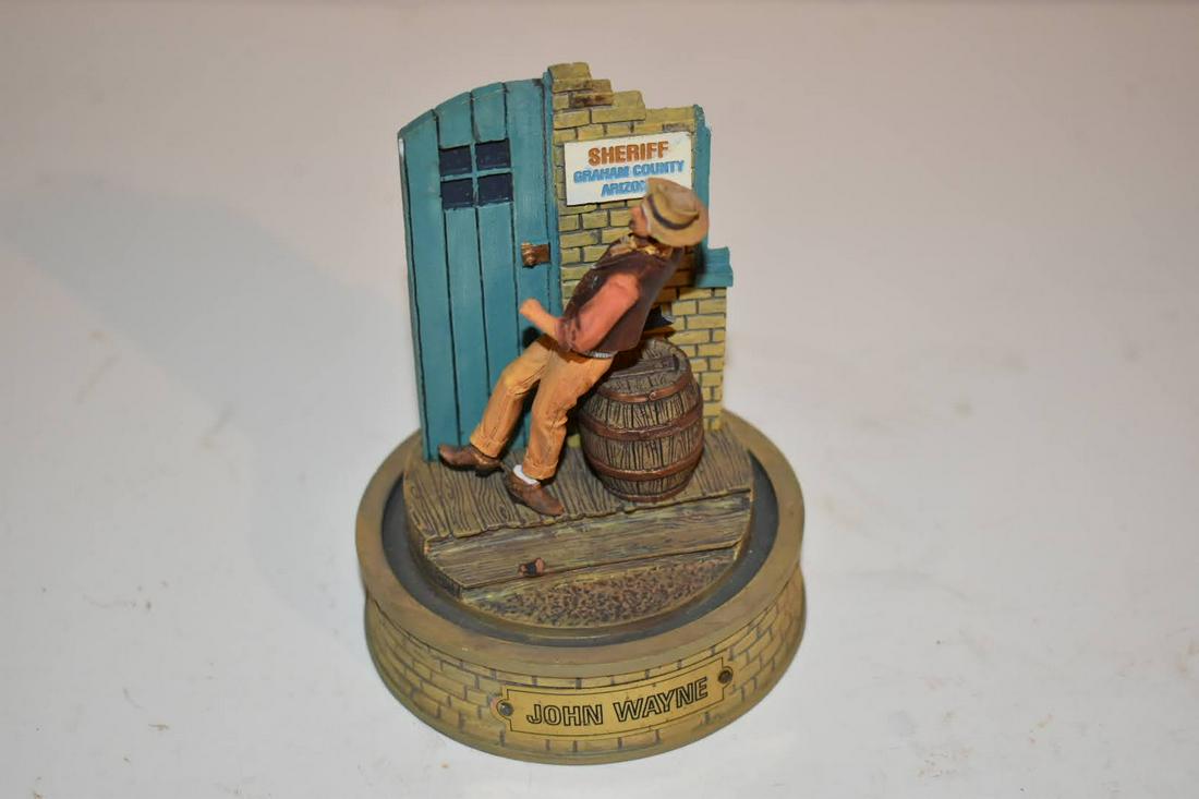 John Wayne The Duke Sheriff Limited Edition Hand Painted Sculpture: John Wayne The Duke Sheriff Limited Edition Hand Painted Sculpture Please view all photos as they are part of the description and condition of this Item, Feel free to contact me with questions or pict