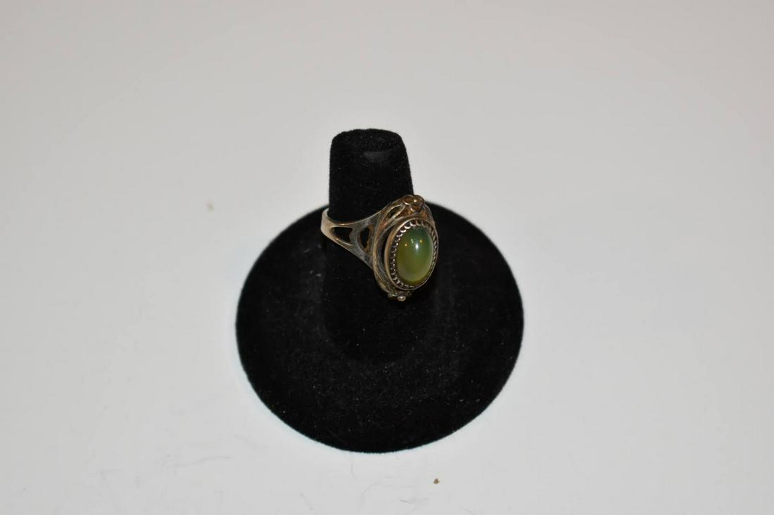 Vintage Russian Soviet Sterling Silver 875 Ring Jade USSR, Women's Jewelry sz 7: Vintage Russian Soviet Sterling Silver 875 Ring Jade USSR, Women's Jewelry sz 7 Please view all photos as they are part of the description and condition of this Item, Feel free to contact me with ques