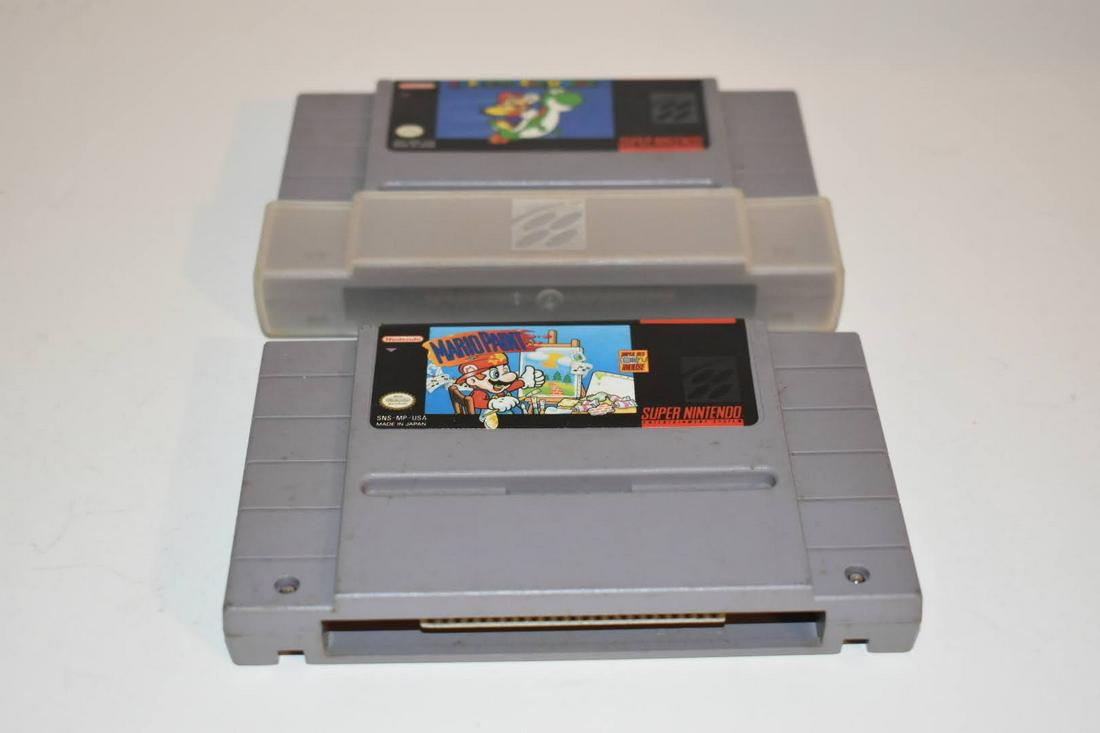 vintage lot of 2 Nintendo games Mario Paint & Super Mario World: vintage lot of 2 Nintendo games Mario Paint & Super Mario World Please view all photos as they are part of the description and condition of this Item, Feel free to contact me with questions or picture