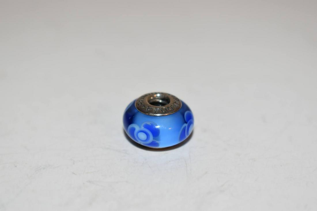 Vintage Pandora Sterling Silver Blue Charm: Vintage Pandora Sterling Silver Blue Charm Please view all photos as they are part of the description and condition of this Item, Feel free to contact me with questions or picture requests! Used Item 