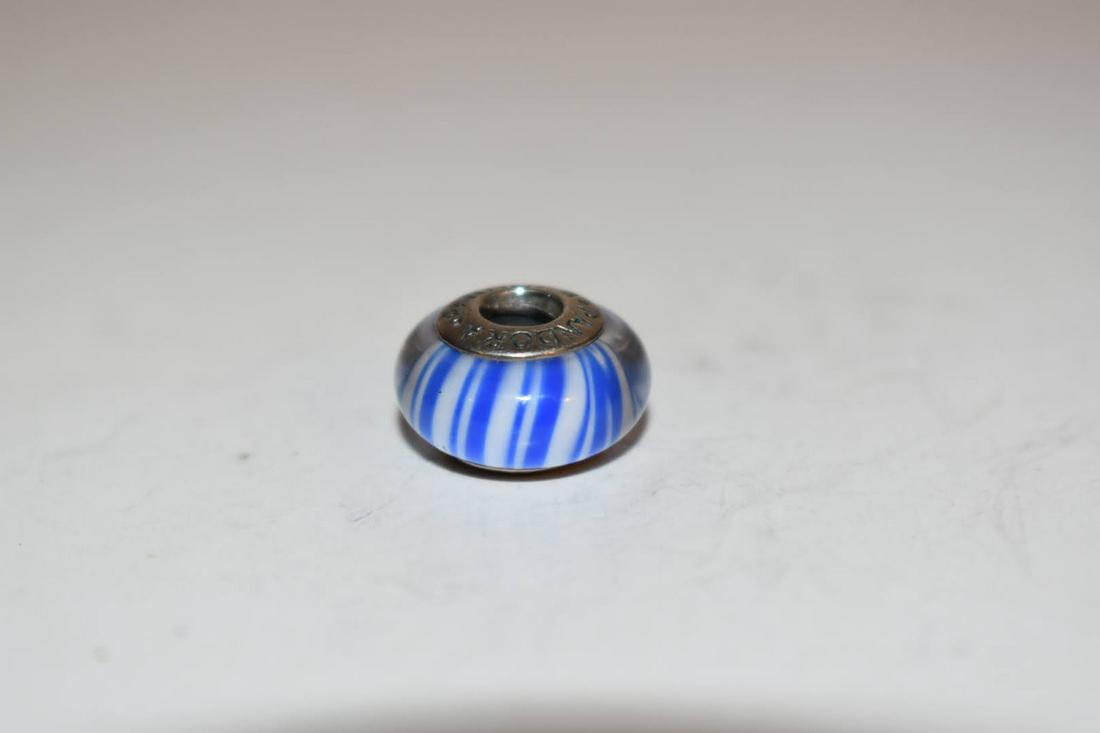 Vintage Pandora Sterling Silver Blue Charm: Vintage Pandora Sterling Silver Blue Charm Please view all photos as they are part of the description and condition of this Item, Feel free to contact me with questions or picture requests! Used Item 