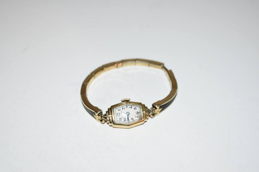 Vintage Hamilton 14K Gold Filled Ladies Wrist Watch Works Great!!! Has inscripion on the back.: Vintage Hamilton 14K Gold Filled Ladies Wrist Watch Works Great!!! Has inscripion on the back. Please view all photos as they are part of the description and condition of this Item, Feel free to conta