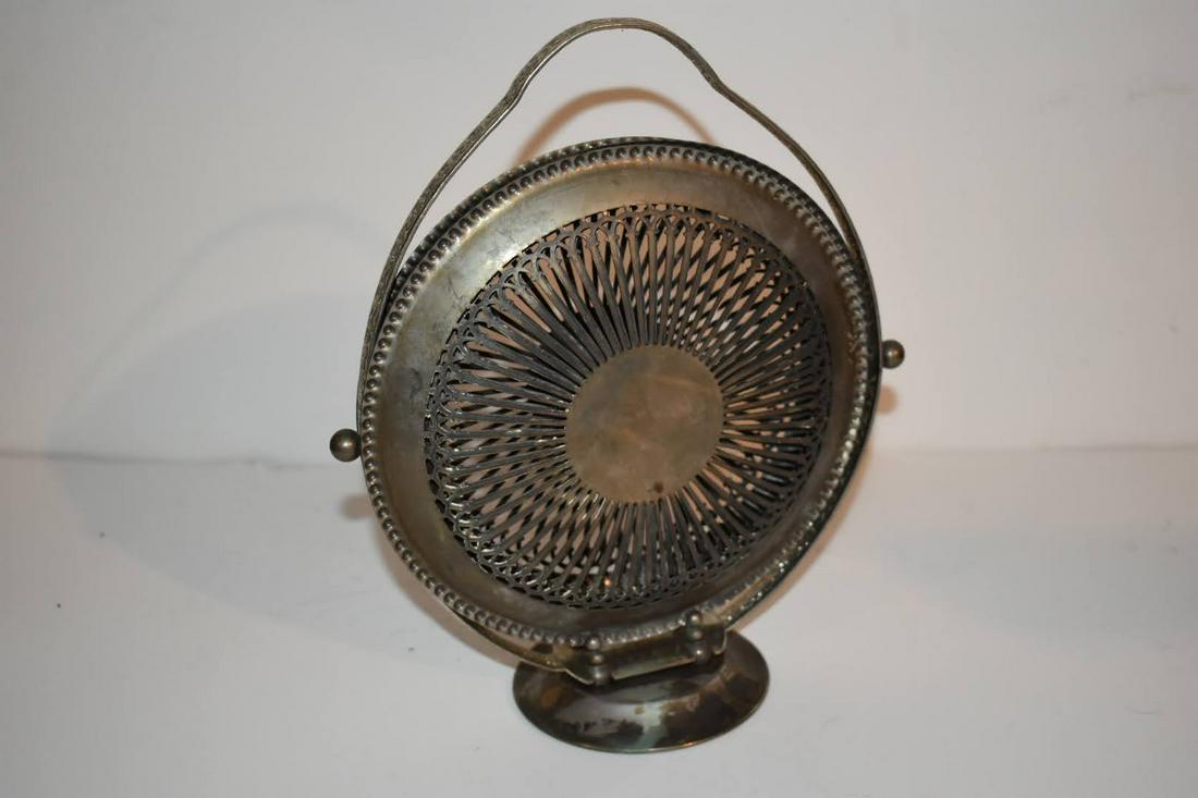 Vintage Silver Plated 3 Tier Folding Cake Stand Serving Tray (1 of 4)