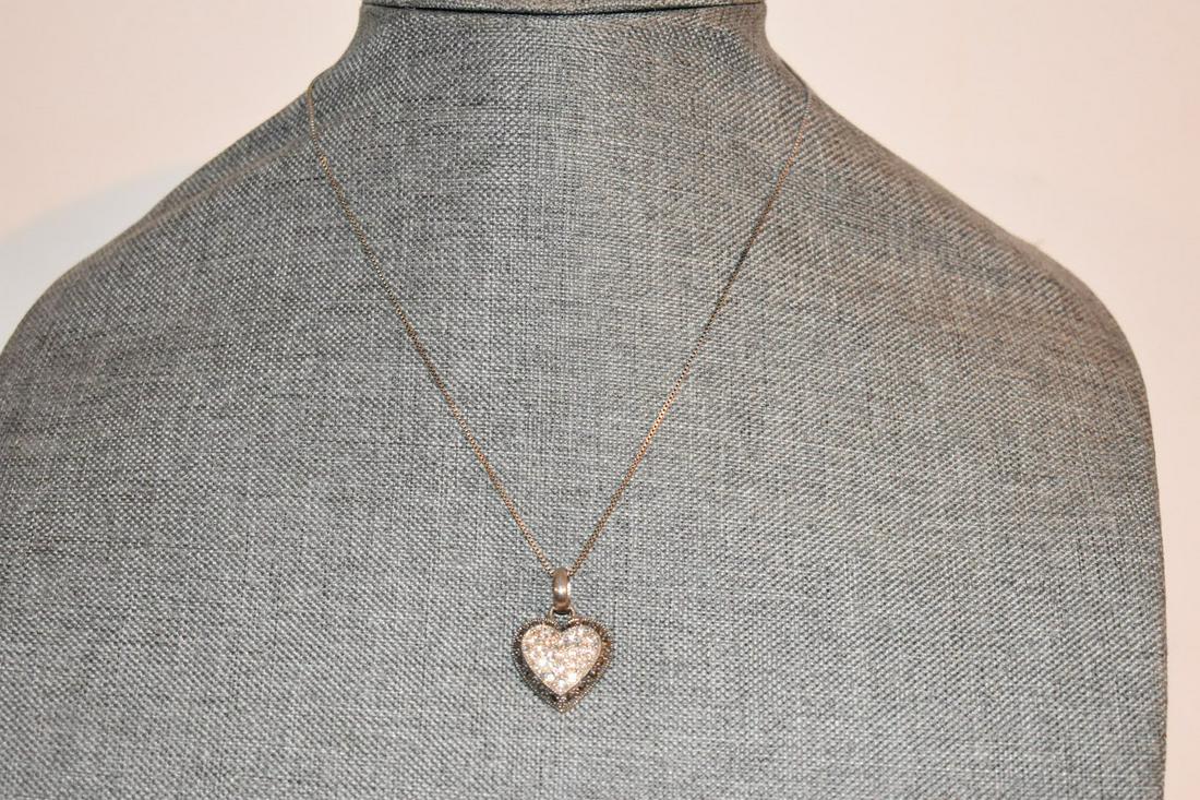 Vintage Sterling Silver Marcasite Heart Necklace 18": Vintage Sterling Silver Marcasite Heart Necklace 18" Please view all photos as they are part of the description and condition of this Item, Feel free to contact me with questions or picture requests! 