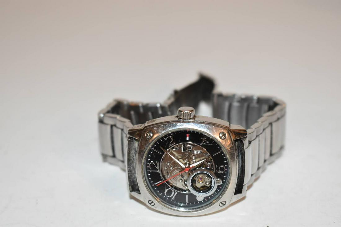 Tommy Hilfiger Mens Designer Watch Automatic works great some scratches (1 of 6)