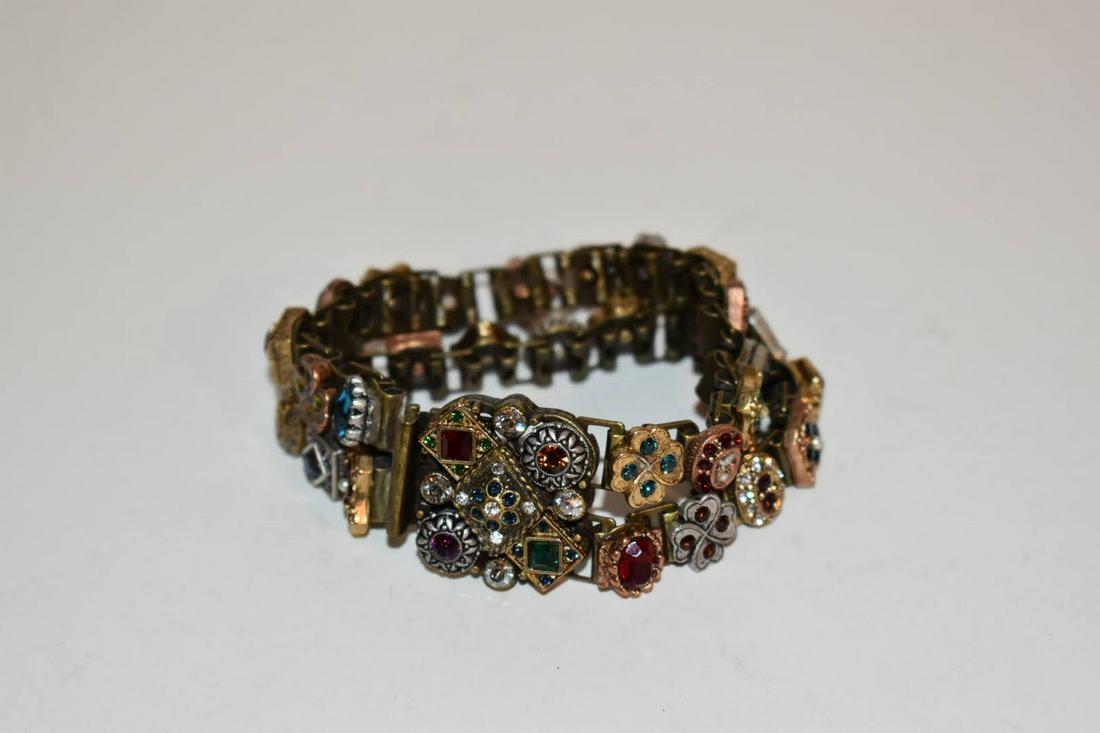 Vintage Signed Sweet Romance Rhinestone Bracelete Nice!!!: Vintage Signed Sweet Romance Rhinestone Bracelete Nice!!! Please view all photos as they are part of the description and condition of this Item, Feel free to contact me with questions or picture reque