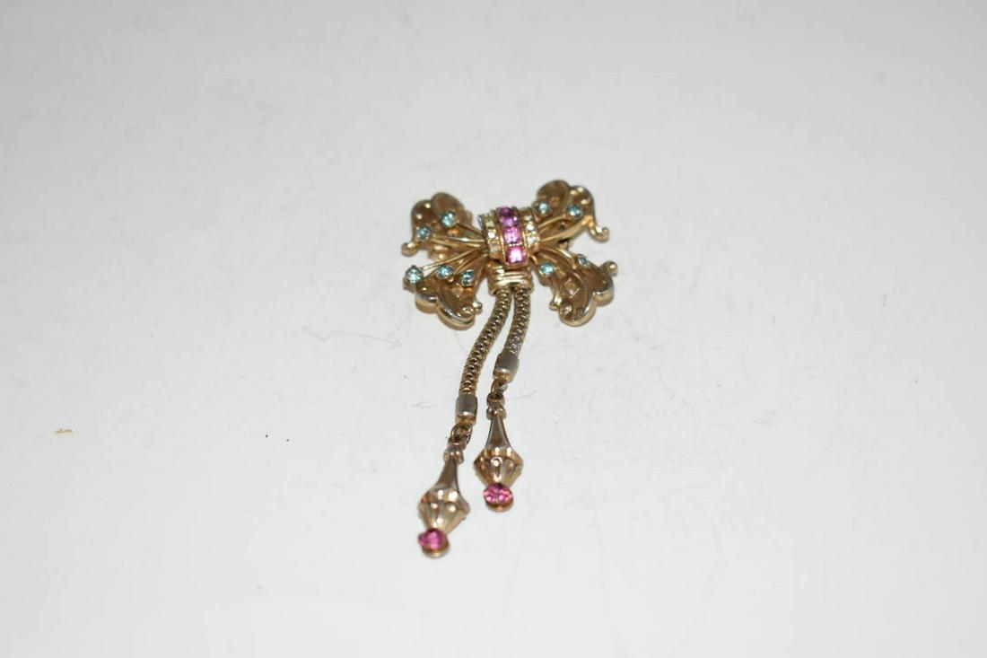 Vintage Coro Rhinestone Brooch (1 of 3)
