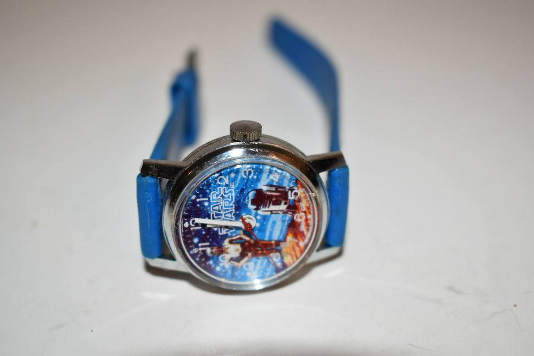 Vintage Original Star Wars Watch C3PO R2D2 Bradley 1977 Works great but the windup needs fixing it (1 of 4)