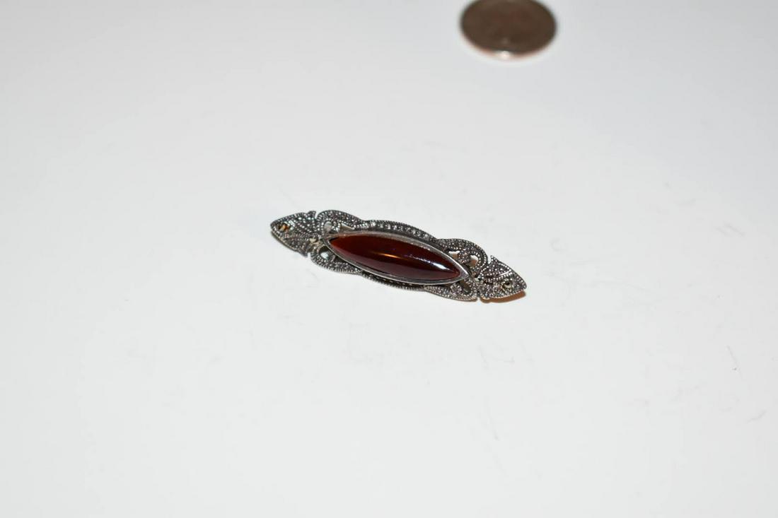 Vintage Sterling Silver Marcasite Brooch: Vintage Sterling Silver Marcasite Brooch Please view all photos as they are part of the description and condition of this Item, Feel free to contact me with questions or picture requests! Used Item AS