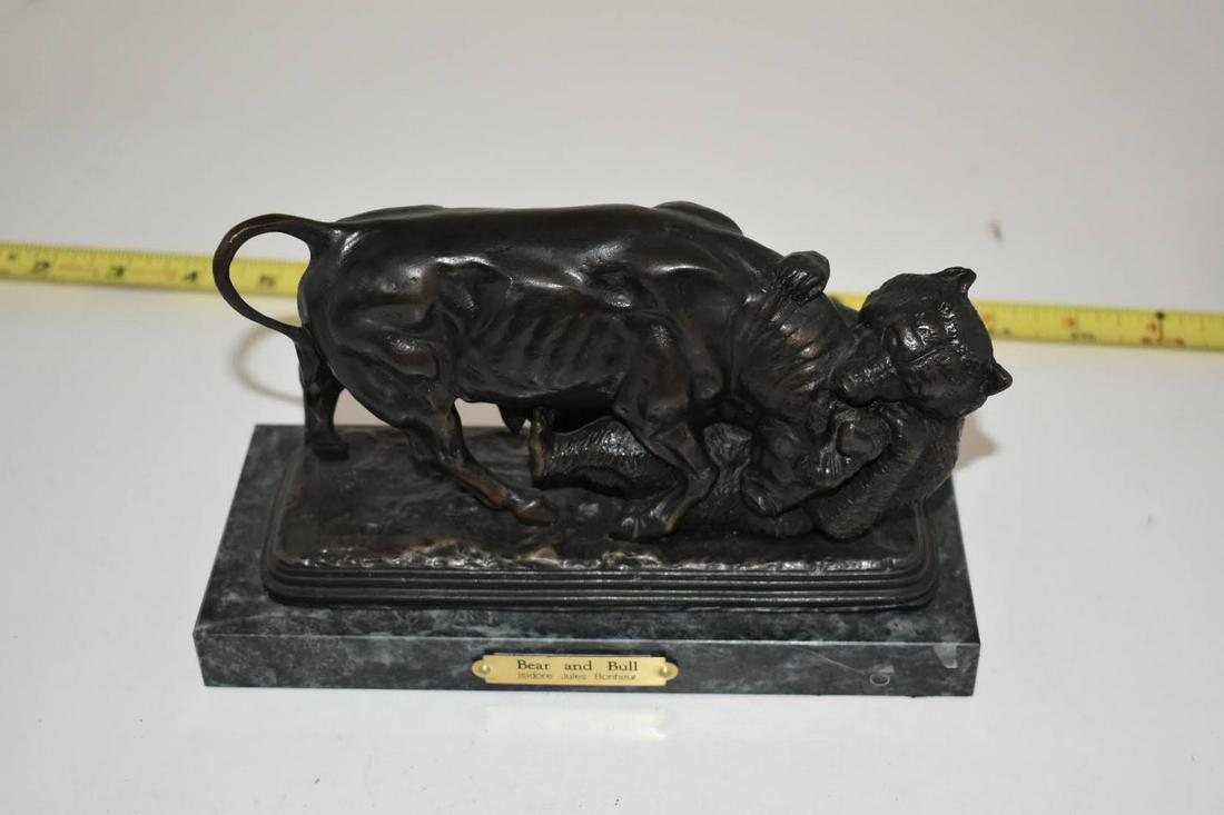 Bull & Bear, Isidore Bonheur Collectible Sculpture Statue WILLIAM B. HARRISON JR 8 x 5 in: Bull & Bear, Isidore Bonheur Collectible Sculpture Statue WILLIAM B. HARRISON JR 8 x 5 in Please view all photos as they are part of the description and condition of this Item, Feel free to contact me