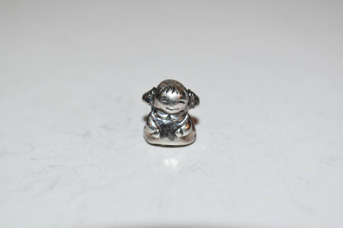 Pandora Little Girl Charm - Sterling Silver Authentic Bead 790375 Retired: Pandora Little Girl Charm - Sterling Silver Authentic Bead 790375 Retired Please view all photos as they are part of the description and condition of this Item, Feel free to contact me with questions 