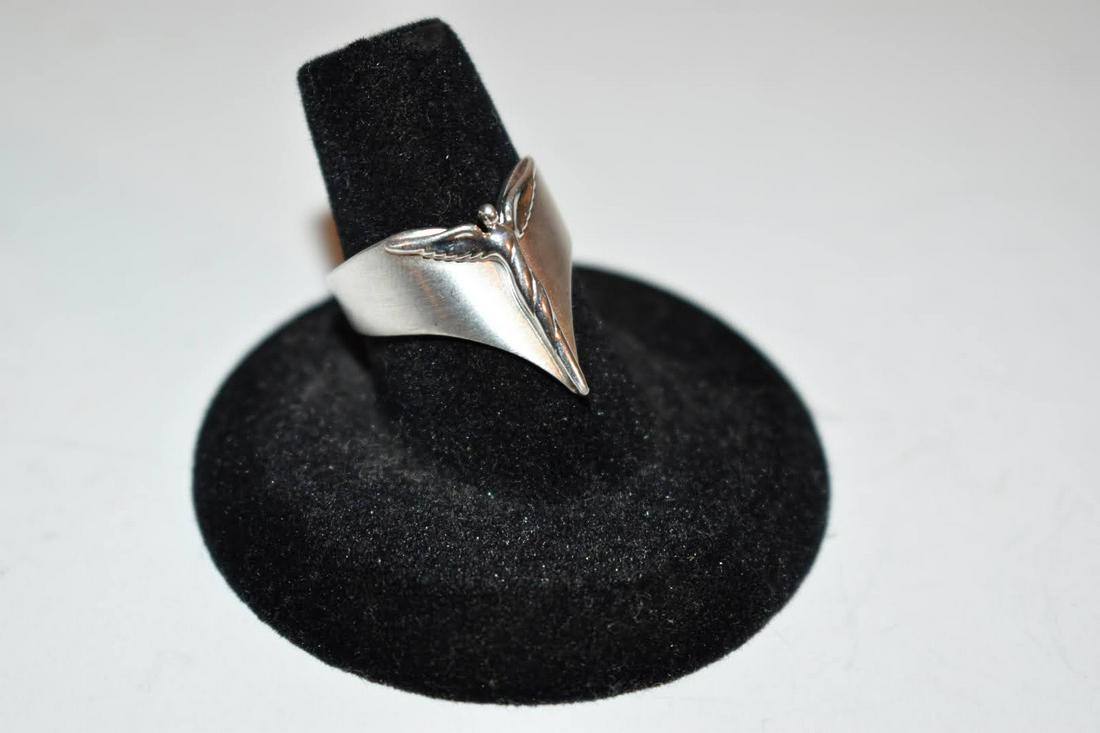 Vintage Lonaggi 925 Sterling Silver Ring sz7 (1 of 5)