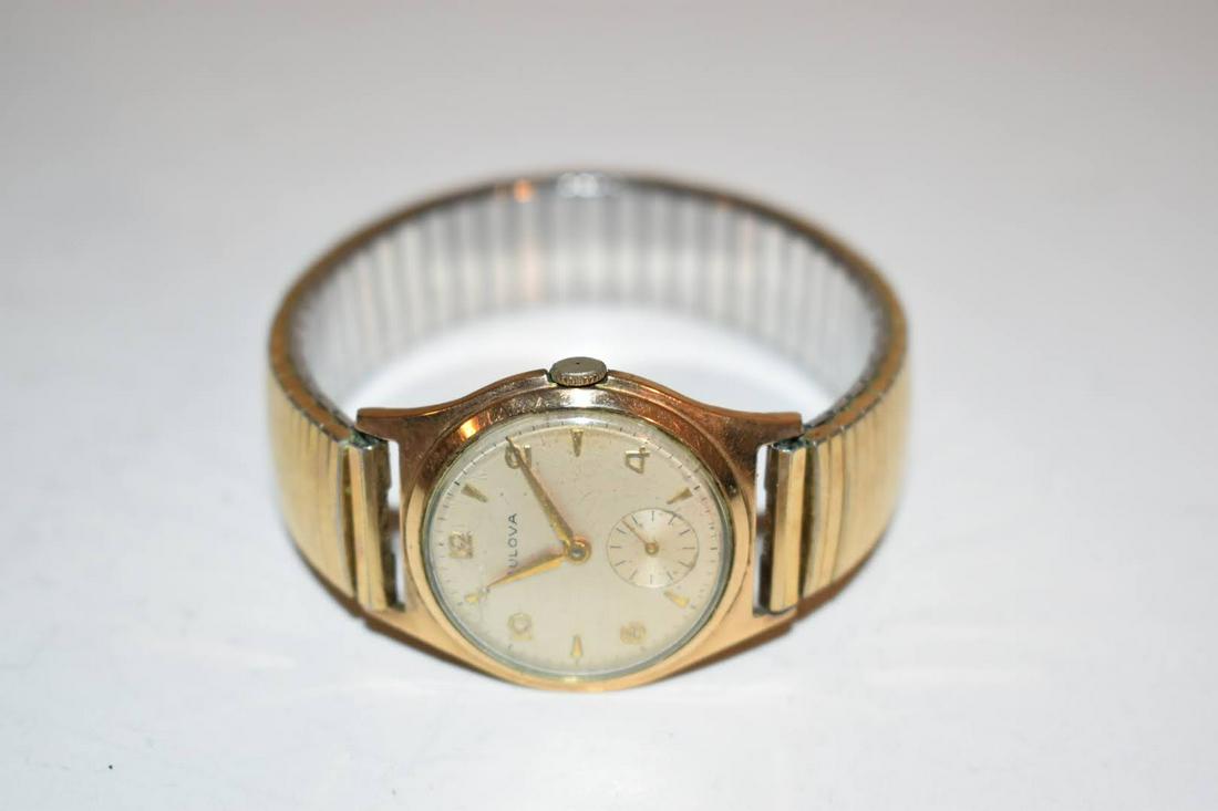 Vintage Mens Bulova Gold-filled great works great!!! watch E841485: Vintage Mens Bulova Gold-filled great works great!!! watch E841485 Please view all photos as they are part of the description and condition of this Item, Feel free to contact me with questions or pict